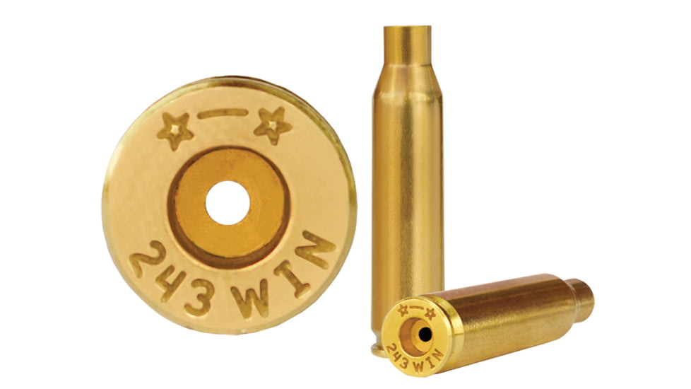 HSM Ammunition Starline Rifle Brass Unprimed Cases 243 Win Caliber, 50 Per Bag, 243WINEUP50