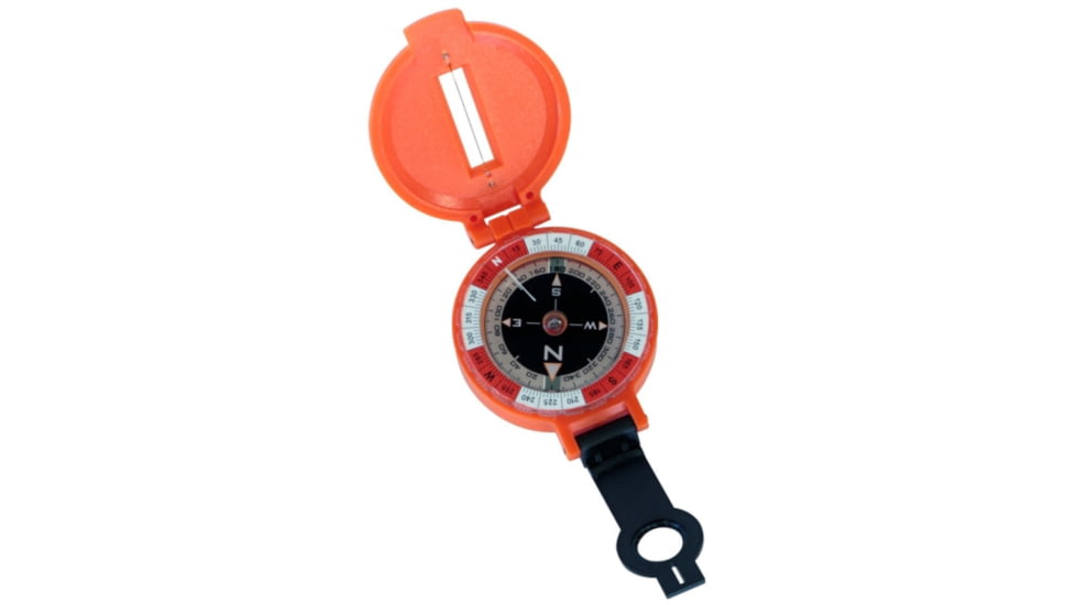 Survive Outdoors Longer Lensatic Compass, Orange, 0140-0024