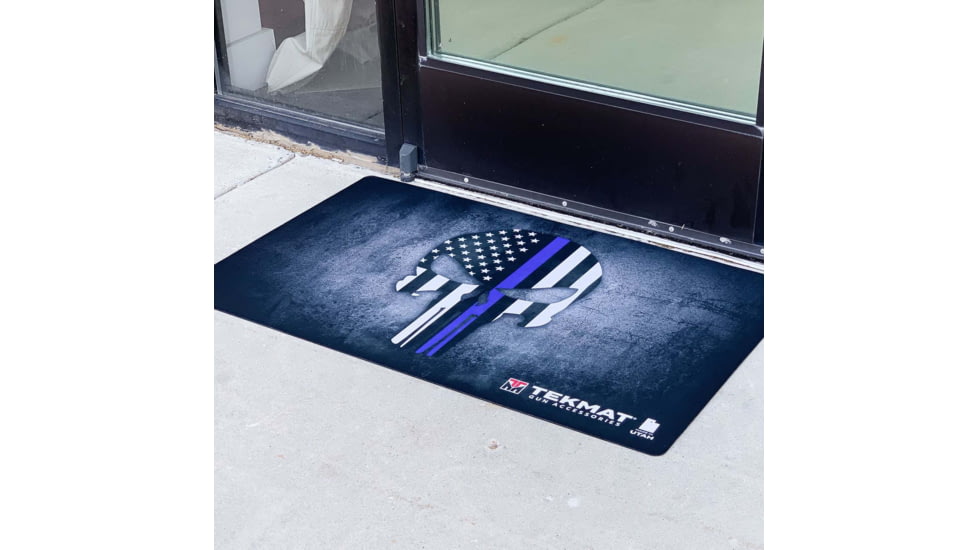 TekMat Punisher Blueline Door Mat, TEK-42-BLUELINE