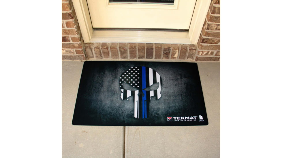 TekMat Punisher Blueline Door Mat, TEK-42-BLUELINE