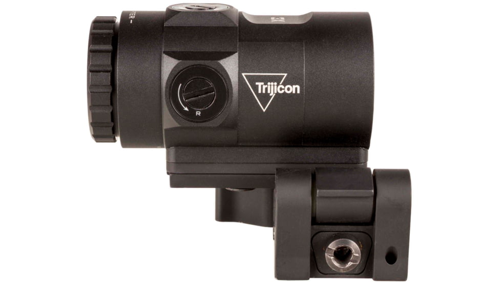 Trijicon MRO HD 3X Red Dot Sight Magnifiers w/Adjustable Height Quick Release, Flip to Side Mount, Black, 2600001