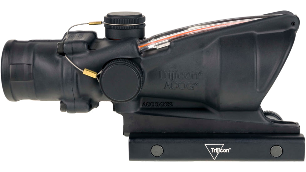 Trijicon ACOG Rifle Scope, 4x32, Dual Illuminated Red Horseshoe/Dot Reticle w/Colt Knob Thumscrew Mount, Black, 100581