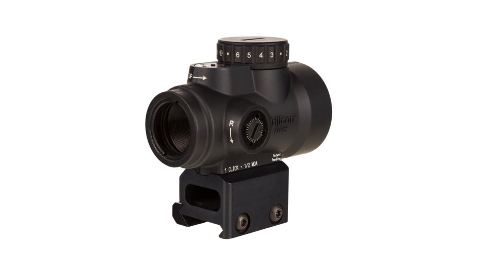 Trijicon MRO HD 1x25mm Red Dot Sights, 68 MOA Reticle w/ 2.0 MOA Dot, Full Co-Witness AC32068 Mount, Angled Glass, Black, 2200052