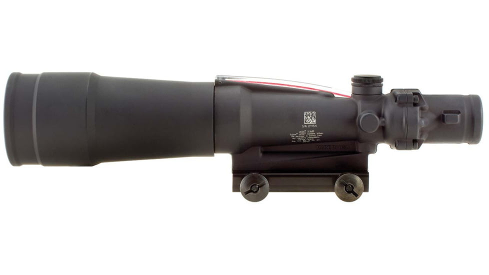 Trijicon TA55A ACOG 5.5x50 Rifle Scope, Red Chevron BAC Flattop .308 Reticle and Flat Top Adapter