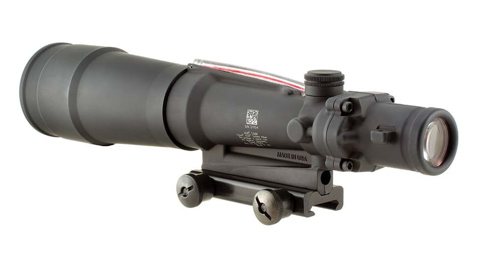 Trijicon TA55A ACOG 5.5x50 Rifle Scope, Red Chevron BAC Flattop .308 Reticle and Flat Top Adapter