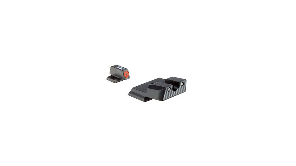 EDEMO Trijicon HD XR Night Sight Set, Orange Front Outline for Smith and Wesson SHIELD .40, .45, and 9mm, Black, 600856, EDEMO1