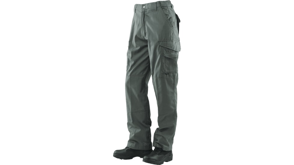 TRU-SPEC 24-7 Series Tactical Pants - Mens, 100% Cotton, Olive Drab, Waist 28 in, Inseam 37 in, 1071082