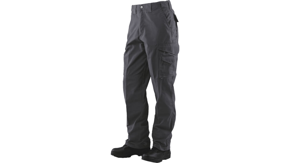 TRU-SPEC 24-7 Series Tactical Teflon Pants - Mens, PolyCotton Ripstop, Charcoal, Waist 28 in, Inseam 37 in, 1079082