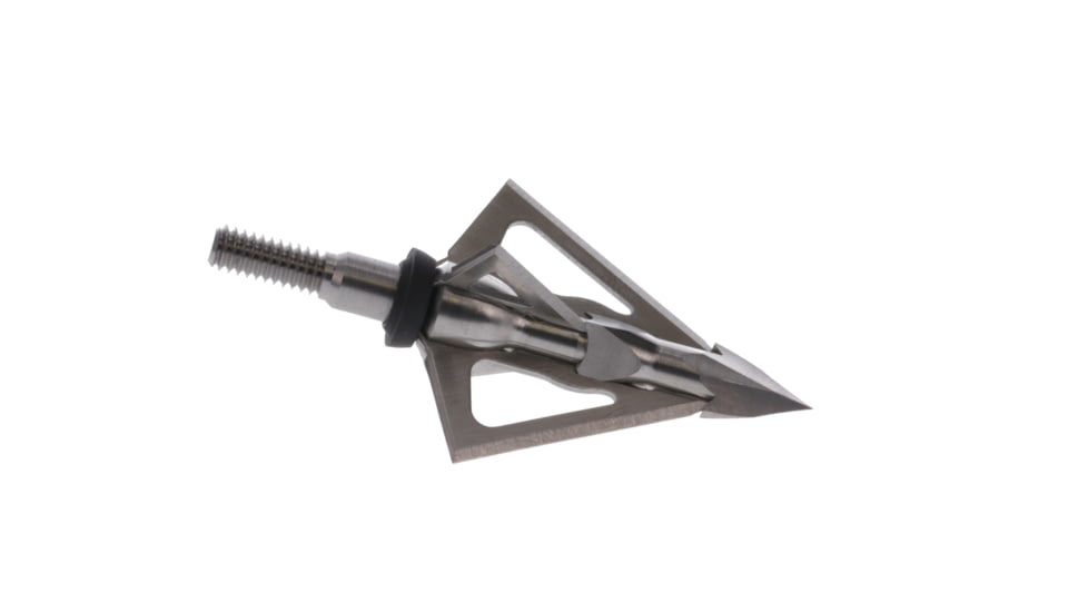 TruGlo Titanium X Fixed Crossbow Broadhead, 100 Grain, 4 Blade, 3 pk, Silver, TG3204AX