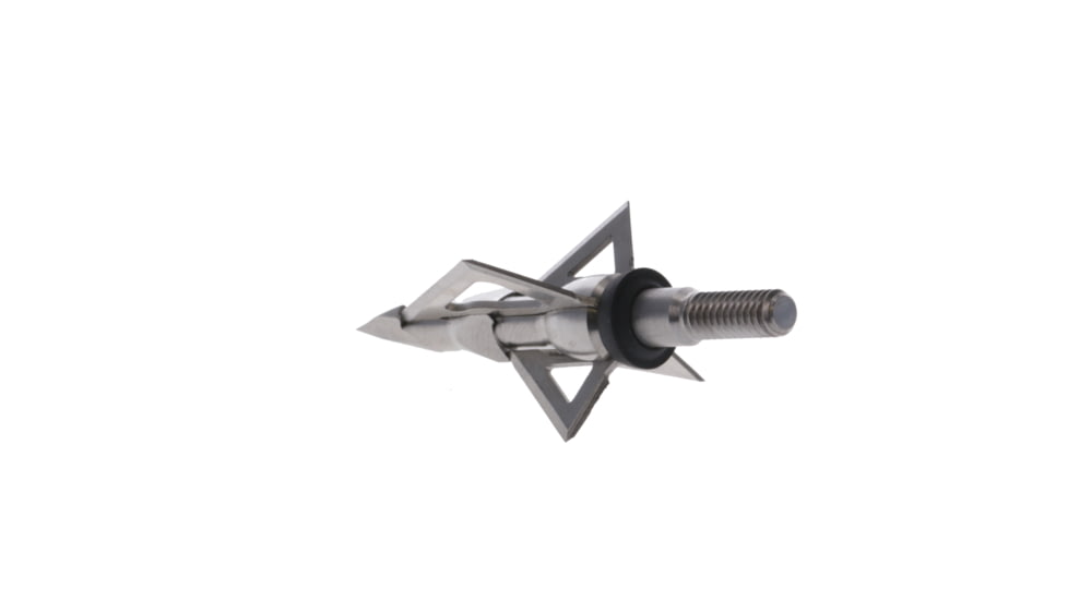 TruGlo Titanium X Fixed Crossbow Broadhead, 100 Grain, 4 Blade, 3 pk, Silver, TG3204AX