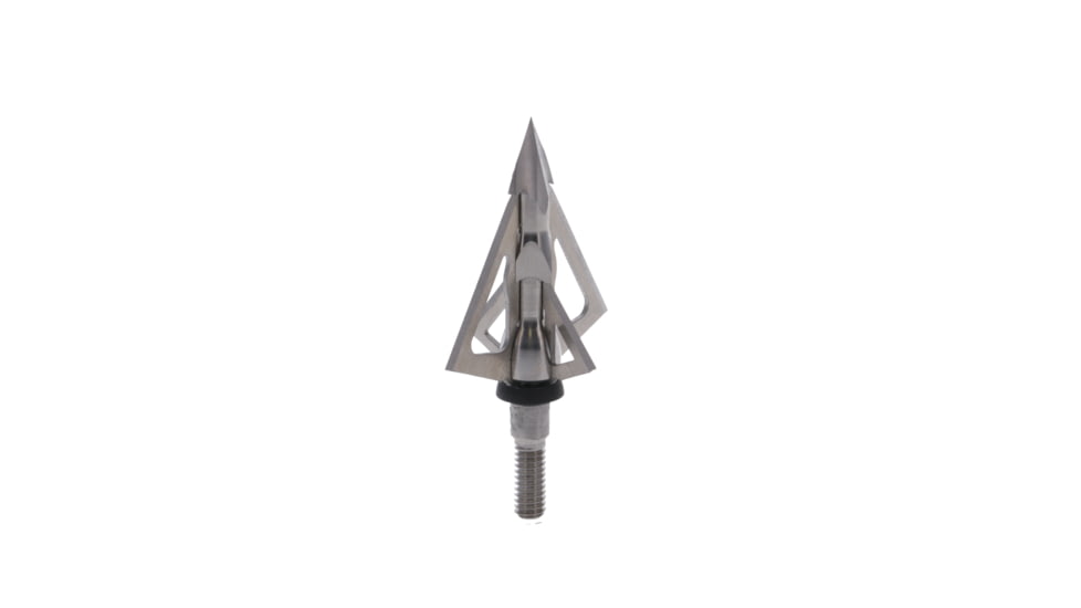 TruGlo Titanium X Fixed Crossbow Broadhead, 100 Grain, 4 Blade, 3 pk, Silver, TG3204AX