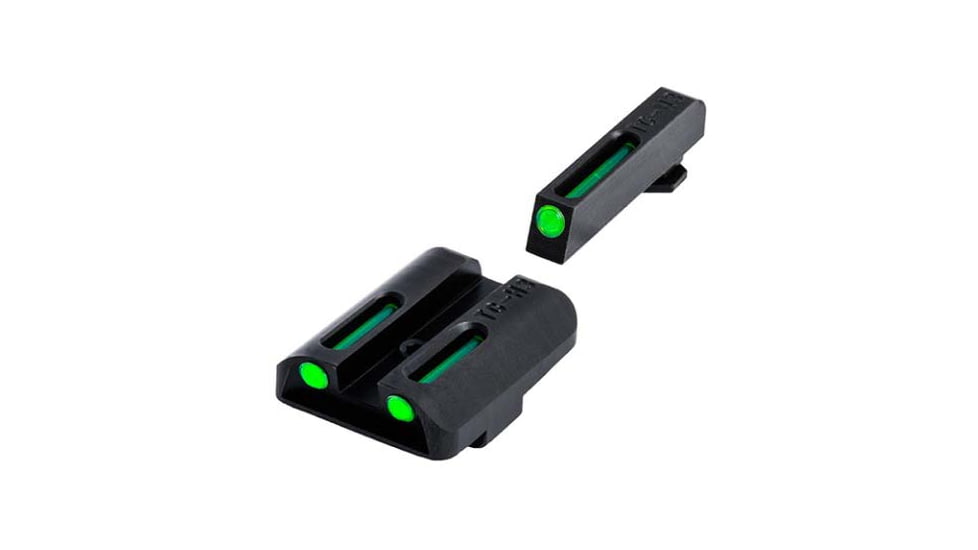 TruGlo Tritium/Fiber Optic Night Sight Set, Green Front/Rear - For Glock 17/19/22 and Similar, TG-TG131GT1