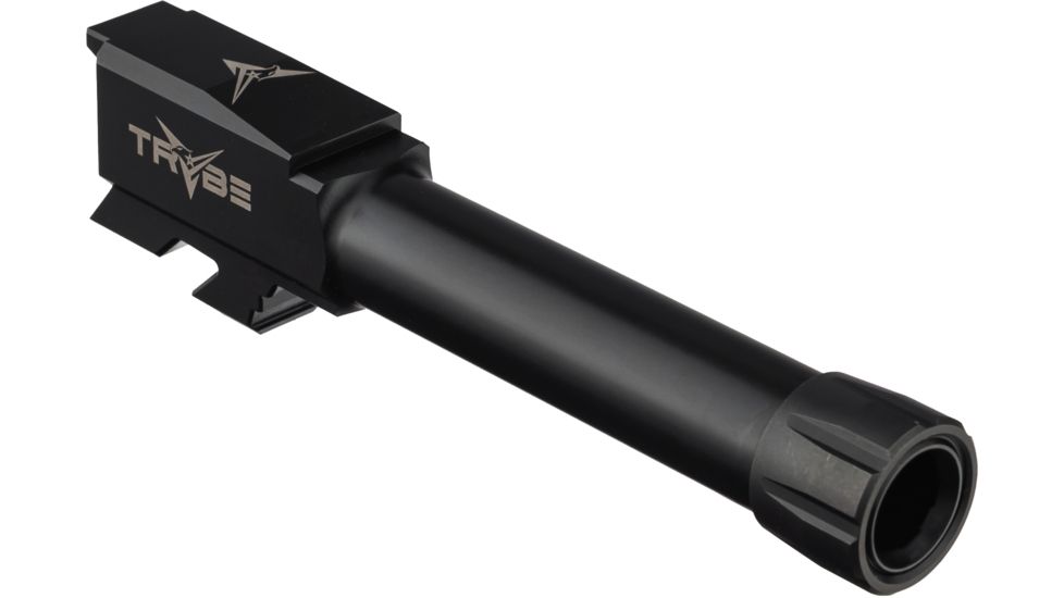 TRYBE Defense Grade Threaded Pistol Barrel, Glock 43/43X, 1/2 x 28 Thread, Black Nitride, TPBG43-BN