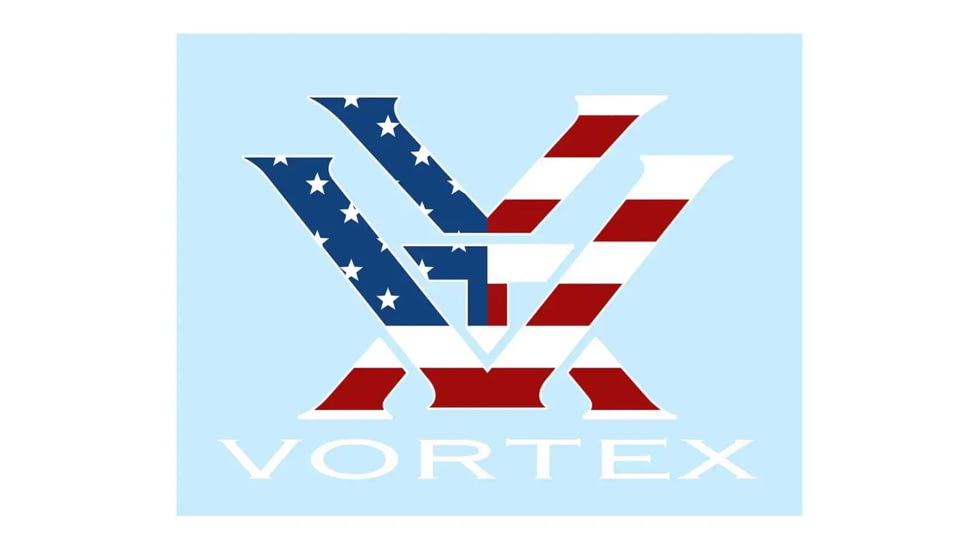 Vortex Stars and Stripes Logo Decal, Red White Blue, 122-44-RWB