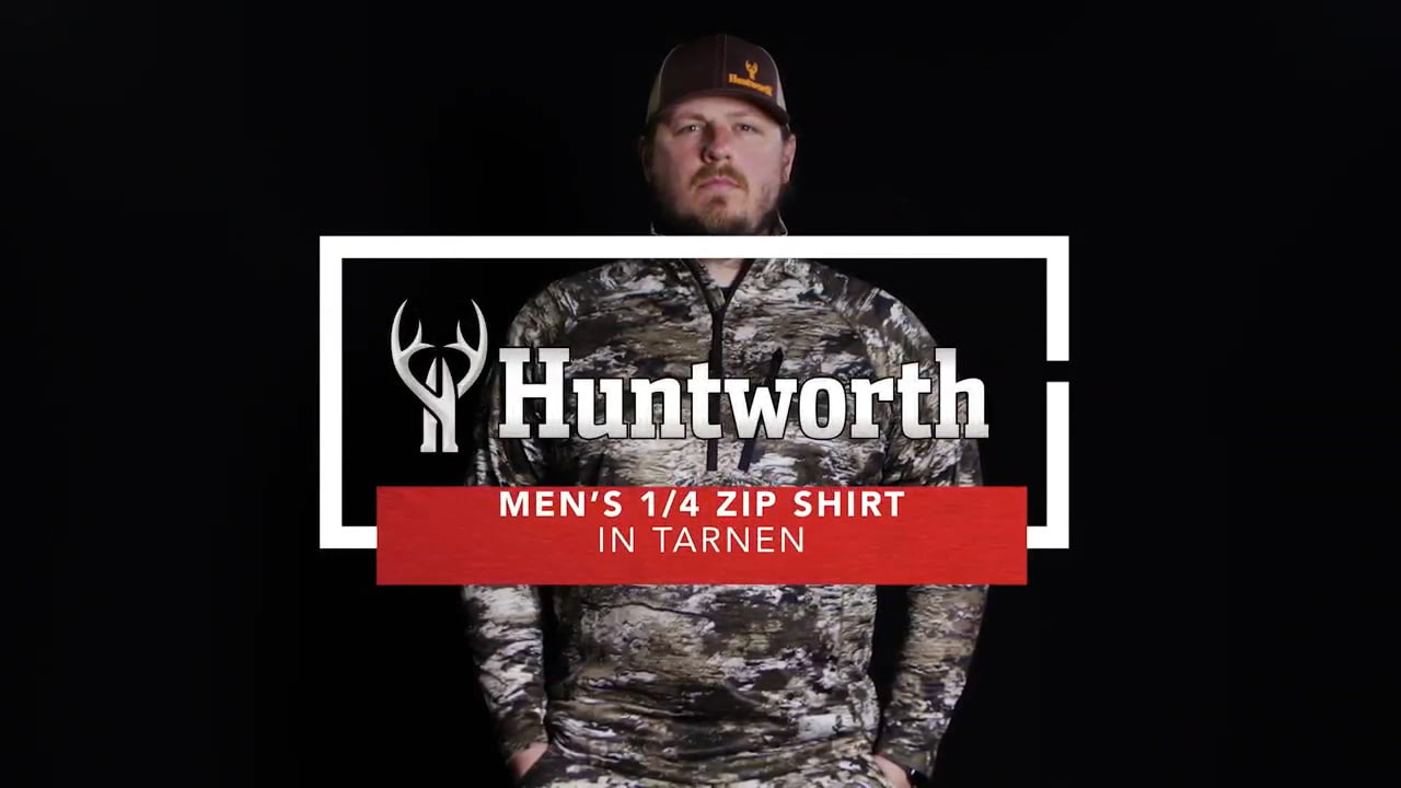 opplanet huntworth 9182 mens 1 4 zip shirt light weight trn video