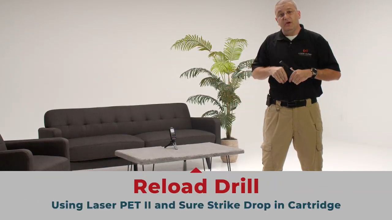 opplanet laser ammo reload drill using laser pet ii video