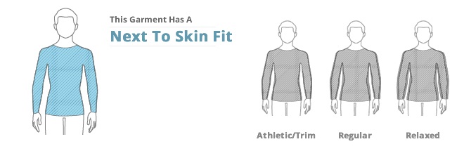 Mens Tops Clothing Fit: Next To Skin Fit