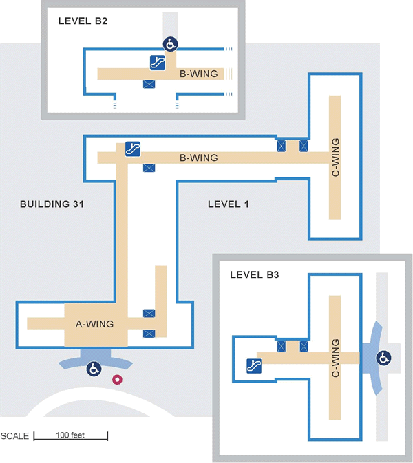 Building 31 - Detailed Accessibility Access Map