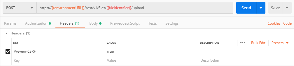 Postman Headers