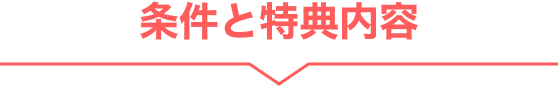 条件と特典内容