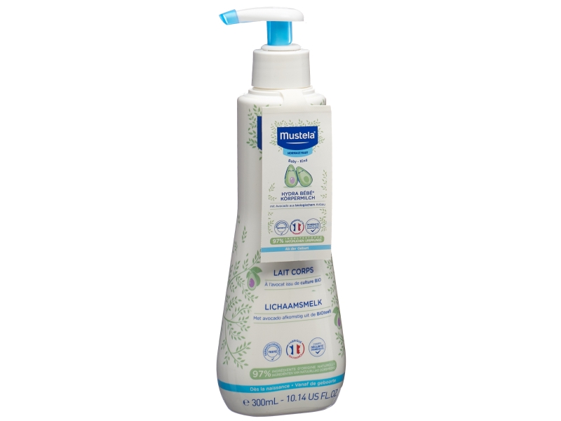 MUSTELA Hydra Bébé Lait Corps Peau Normale, 300 ml