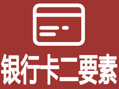 银行卡二要素验证-银行卡二要素实名认证-银行卡实名认证-银行卡二元素验证-银行卡实名验证-银行卡验证...