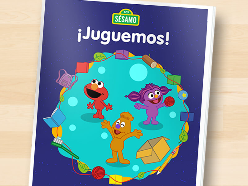 Elmo y Bel jugando