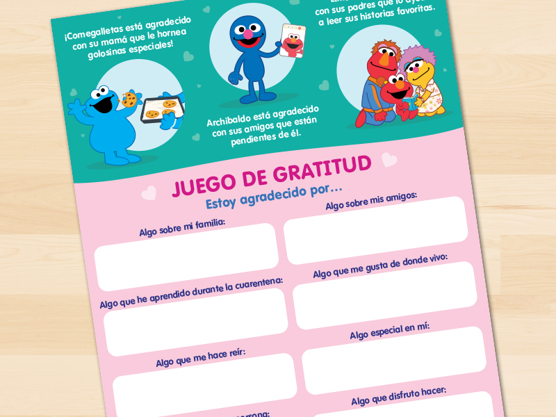  Juego de gratitud