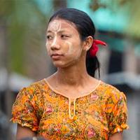 Woman at market