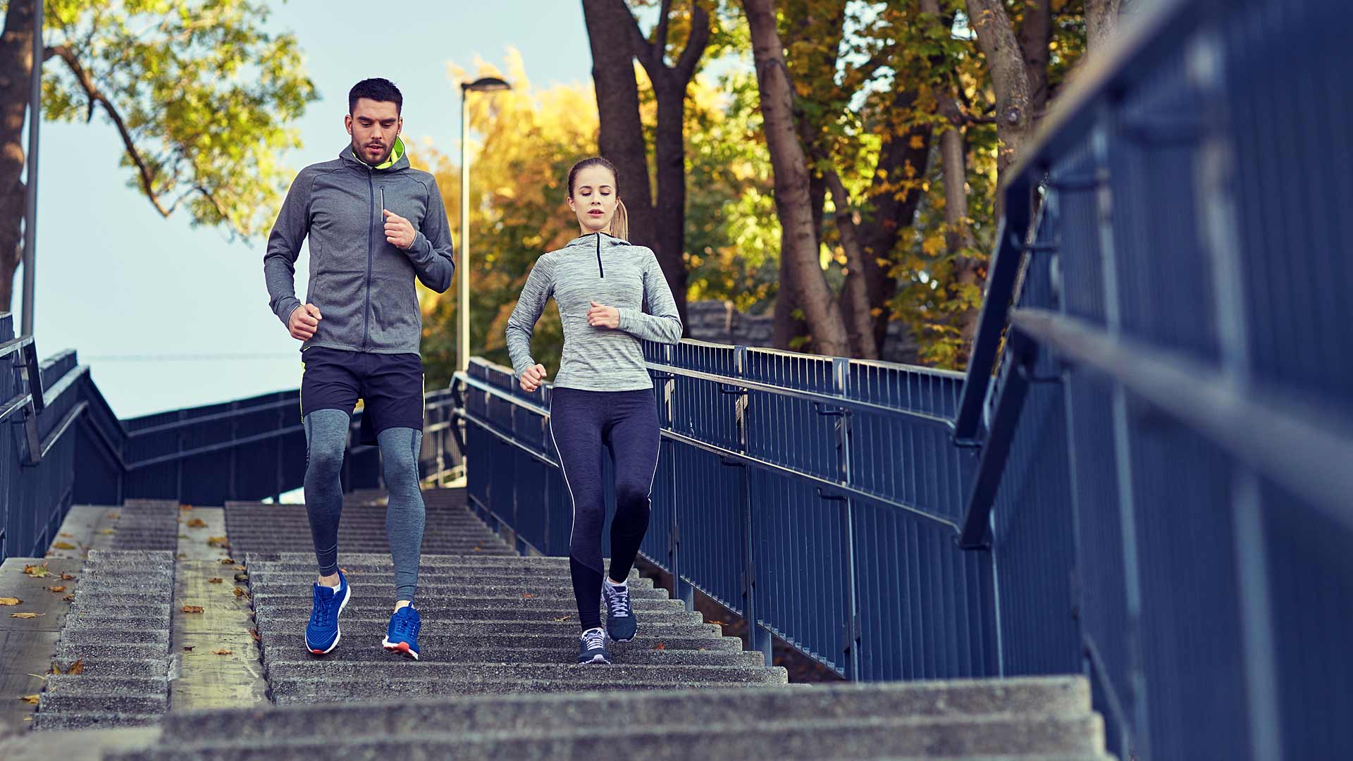 Students jogging