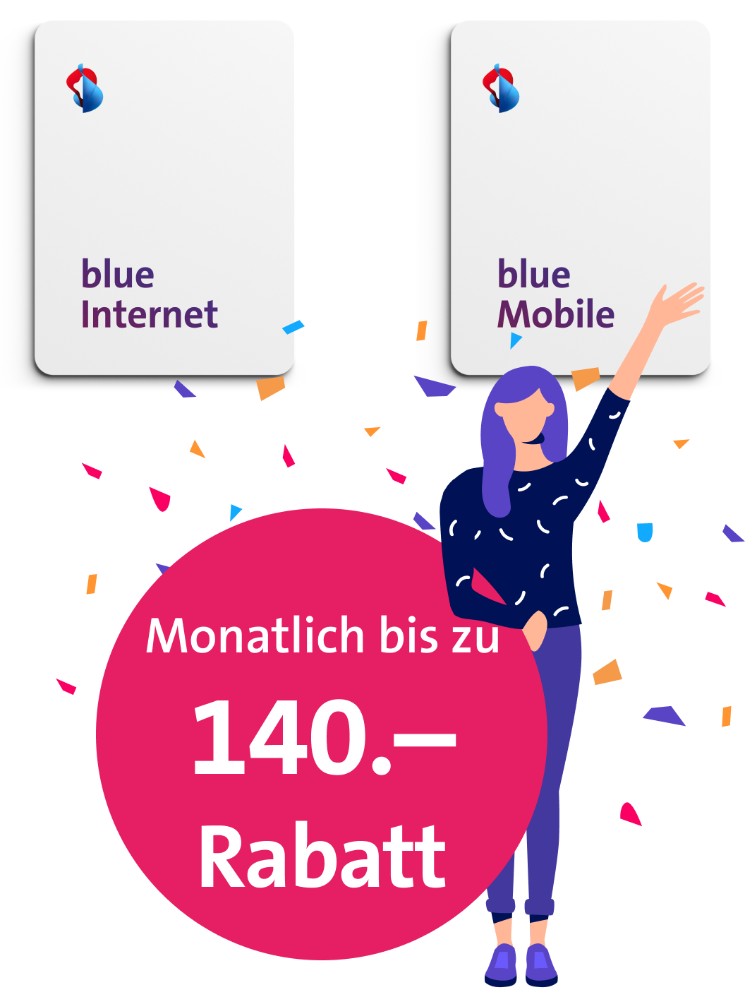 Monatlich bis zu 140.– Rabatt