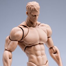 Super Action Male Body: White Edition 1/12 Scale Action Figure