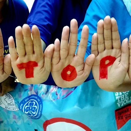 09 2015 Stop the Violence hands stop National training zone 2