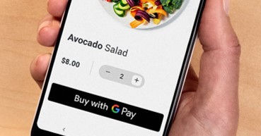 Google Pay interface on mobile