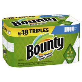 Bounty Select-A-Size 2-Ply Paper Towel 6 rolls, 135 sheets/roll