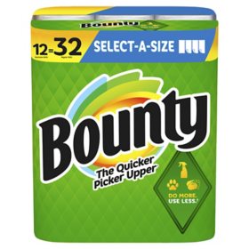 Bounty Select-A-Size 2-Ply Paper Towels, 12 rolls, 120 sheets/roll