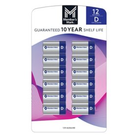 Member's Mark D Alkaline Batteries, 12 pk.