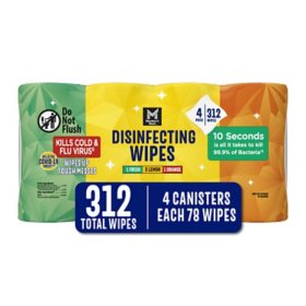 Member's Mark Disinfecting Wipes, Variety Pack, 4 pk., 312 ct.