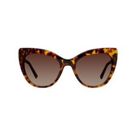 Christian Siriano Rowena Cat Eye Oversized Plastic Sunglasses