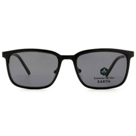 Eyewear For The Earth Briar Men's Rectangular Clip On Sunglasses		 		 		 		 		 		