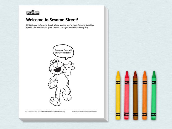 Welcome to Sesame Street Activity Pages