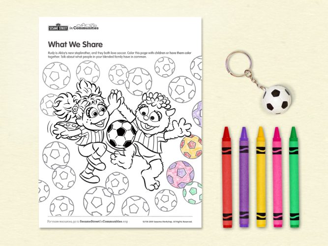 What We Share coloring page.