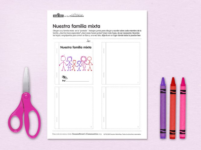 Nuestra nueva familia printable.