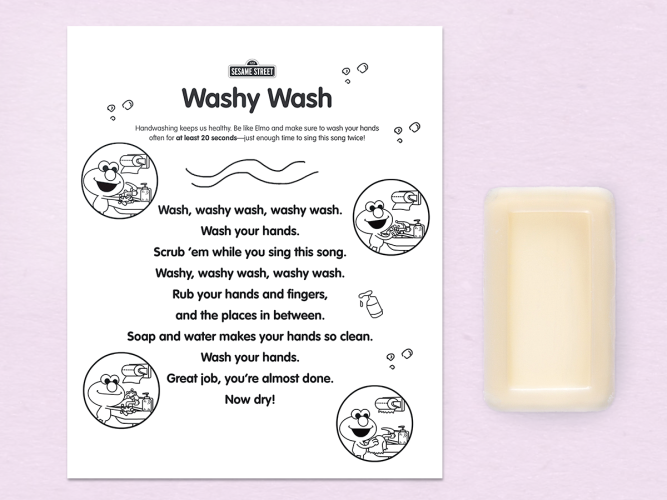 Washy Wash printable.