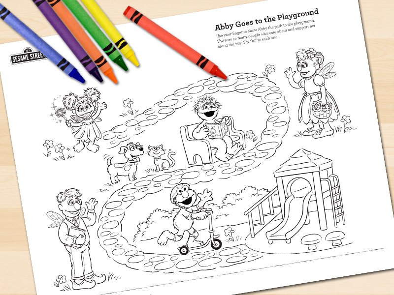 Abby Goes to the Playground Printable