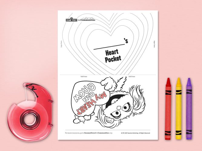 Heart Pocket Printable.