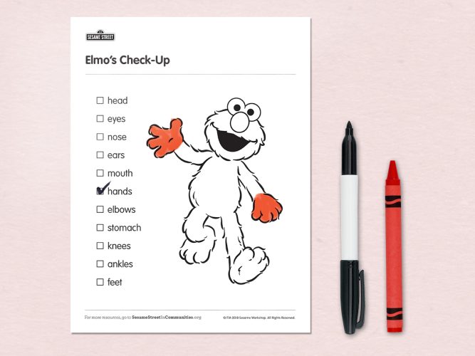 Elmo's Check Up Printable