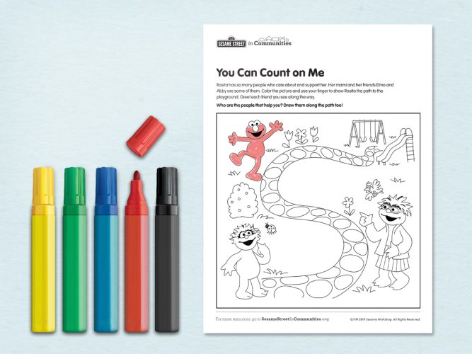 You Can Count on Me coloring page.