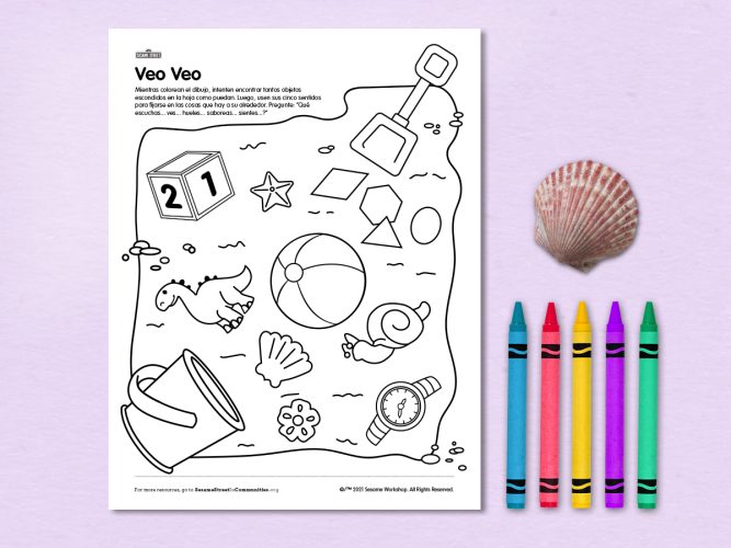 Veo Veo coloring page.