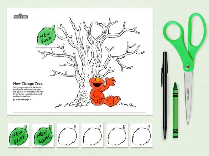 New Things Tree Printable